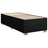 Cadre de lit sans matelas noir 90x190 cm tissu