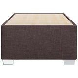 Cadre de lit sans matelas marron foncé 90x190 cm tissu