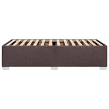 Cadre de lit sans matelas marron foncé 90x190 cm tissu