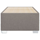 Cadre de lit sans matelas taupe 90x190 cm tissu