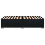 Cadre de lit sans matelas noir 90x200 cm tissu