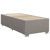 Cadre de lit sans matelas taupe 90x200 cm tissu