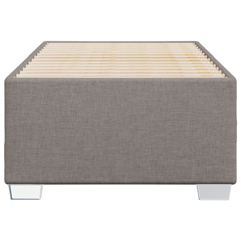 Cadre de lit sans matelas taupe 90x200 cm tissu