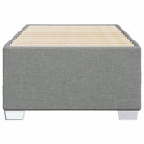 Cadre de lit sans matelas gris clair 100x200 cm tissu