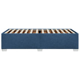 Cadre de lit sans matelas bleu 100x200 cm tissu