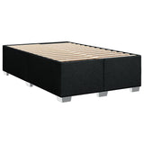 Cadre de lit sans matelas noir 120x190 cm tissu