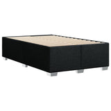 Cadre de lit sans matelas noir 120x190 cm tissu