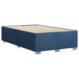 Cadre de lit sans matelas bleu 120x190 cm tissu