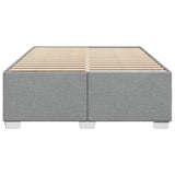 Cadre de lit sans matelas gris clair 140x200 cm tissu