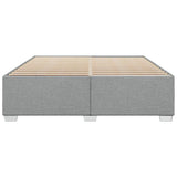 Cadre de lit sans matelas gris clair 180x200 cm tissu