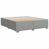 Cadre de lit sans matelas gris clair 180x200 cm tissu