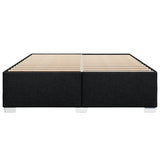 Cadre de lit sans matelas noir 180x200 cm tissu