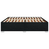 Cadre de lit sans matelas noir 180x200 cm tissu