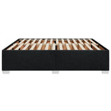 Cadre de lit sans matelas noir 200x200 cm tissu