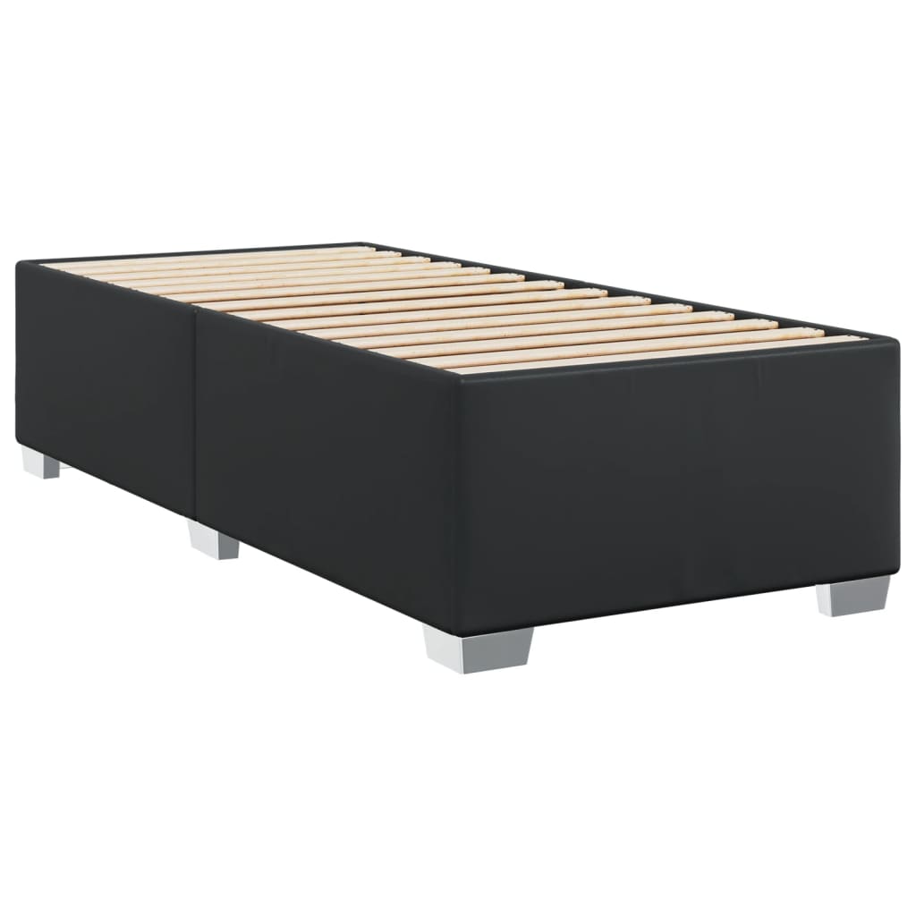 Cadre de lit sans matelas noir 80x200 cm similicuir