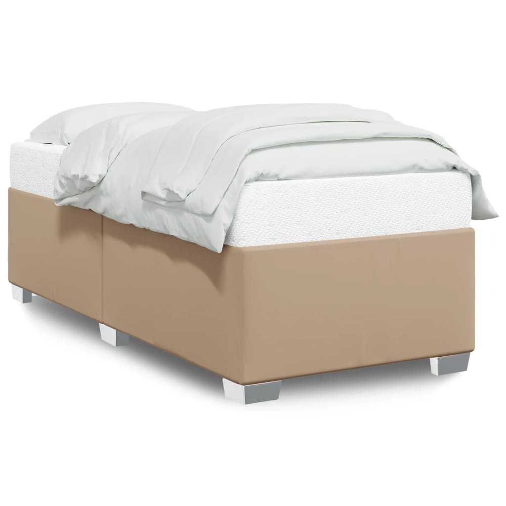 Cadre de lit sans matelas cappuccino 80x200 cm similicuir