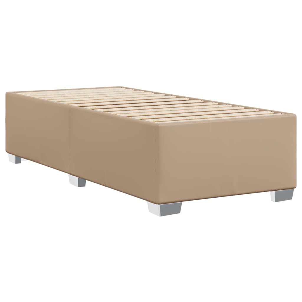 Cadre de lit sans matelas cappuccino 80x200 cm similicuir