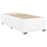 Bed frame without mattress white 90x190 cm imitation leather