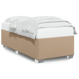 Cadre de lit sans matelas cappuccino 90x190 cm similicuir