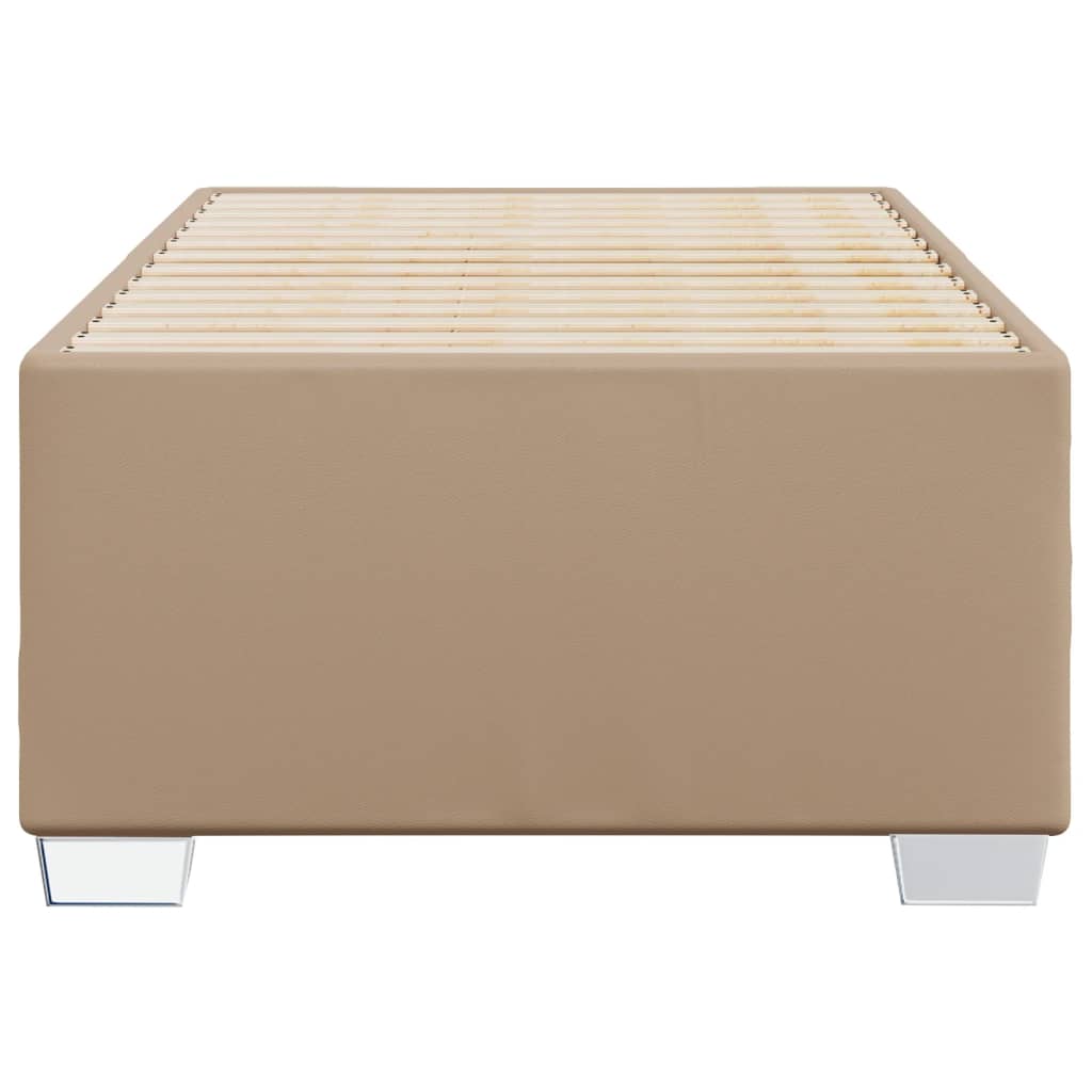 Cadre de lit sans matelas cappuccino 90x200 cm similicuir