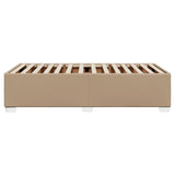 Cadre de lit sans matelas cappuccino 90x200 cm similicuir