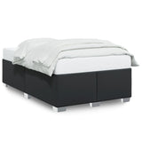 Cadre de lit sans matelas noir 120x190 cm similicuir