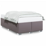 Cadre de lit sans matelas gris 120x190 cm similicuir