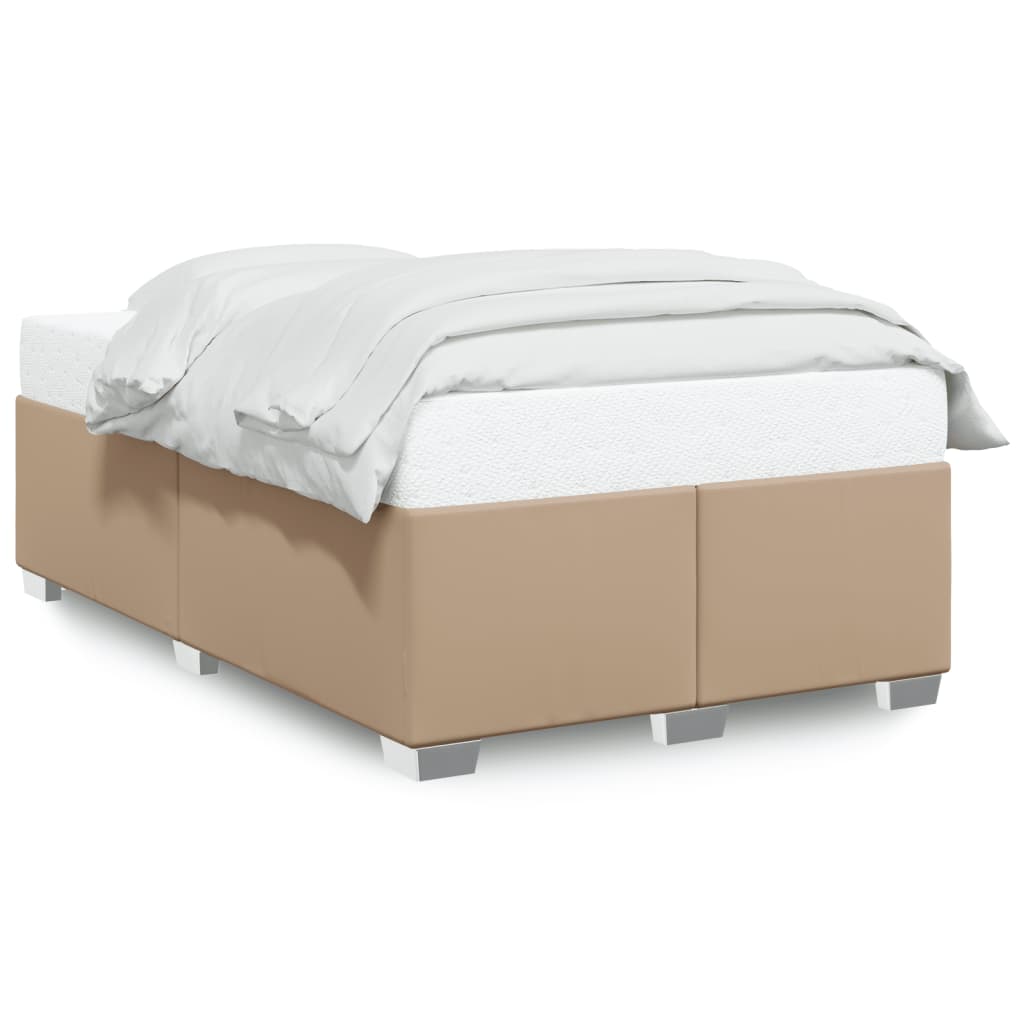 Cadre de lit sans matelas cappuccino 120x190 cm similicuir