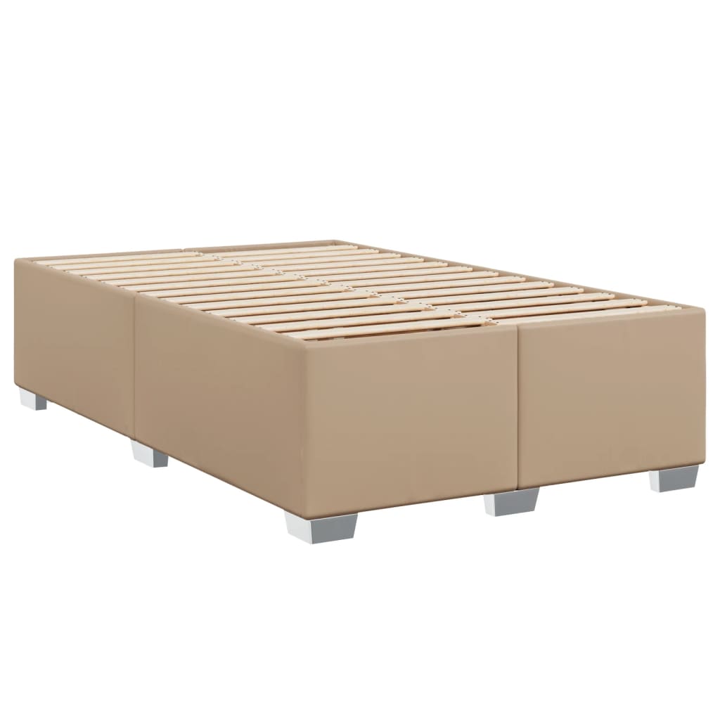 Cadre de lit sans matelas cappuccino 120x190 cm similicuir