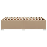 Cadre de lit sans matelas cappuccino 120x190 cm similicuir