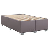 Cadre de lit sans matelas gris 120x200 cm similicuir