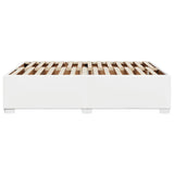 Cadre de lit sans matelas blanc 140x190 cm similicuir