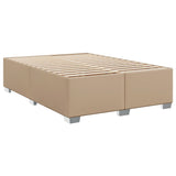 Cadre de lit sans matelas cappuccino 140x190 cm similicuir