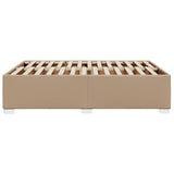 Cadre de lit sans matelas cappuccino 140x190 cm similicuir