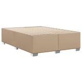 Cadre de lit sans matelas cappuccino 140x190 cm similicuir