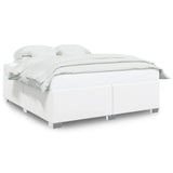 Cadre de lit sans matelas blanc 200x200 cm similicuir