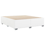 Cadre de lit sans matelas blanc 200x200 cm similicuir