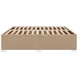 Cadre de lit sans matelas cappuccino 200x200 cm similicuir