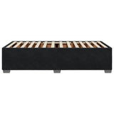 Cadre de lit sans matelas noir 80x200 cm velours