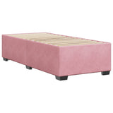 Cadre de lit sans matelas rose 80x200 cm velours