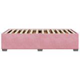 Cadre de lit sans matelas rose 80x200 cm velours