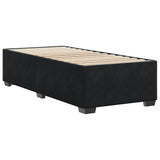 Cadre de lit sans matelas noir 90x190 cm velours