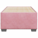 Cadre de lit sans matelas rose 90x190 cm velours