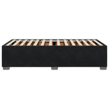 Cadre de lit sans matelas noir 90x200 cm velours