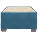 Cadre de lit sans matelas bleu 90x200 cm velours