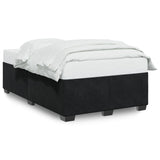 Cadre de lit sans matelas noir 120x190 cm velours