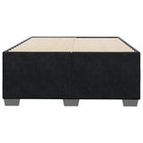 Cadre de lit sans matelas noir 120x190 cm velours