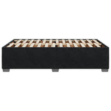 Cadre de lit sans matelas noir 120x190 cm velours