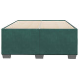 Cadre de lit sans matelas vert foncé 120x190 cm velours