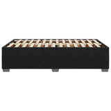 Cadre de lit sans matelas noir 120x200 cm velours